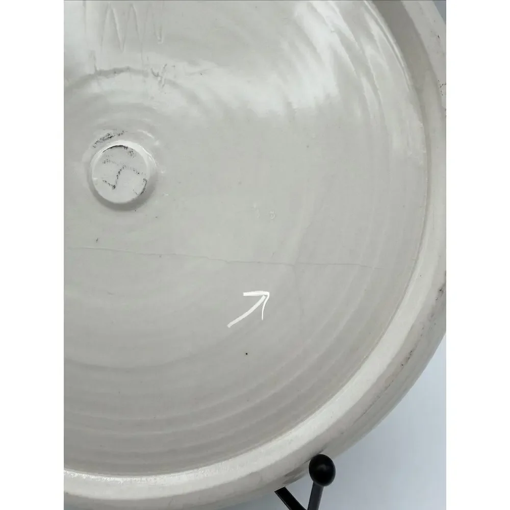 Tom Edwards Wallyware Art Pottery Plate 8.5” Caramel Coffee Metaphor Cartoon
